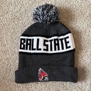 Ball State Knit Beanie with Pom